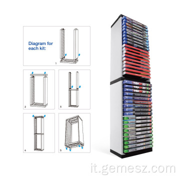 Supporto per torre di archiviazione multistrato per PS5